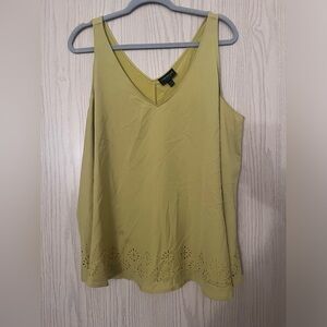 Lane Bryant Yellow Sleeveless Top